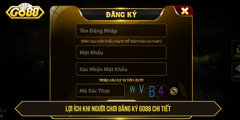 Nhiều chính sách hấp dẫn khi đăng ký Go88 chi tiết